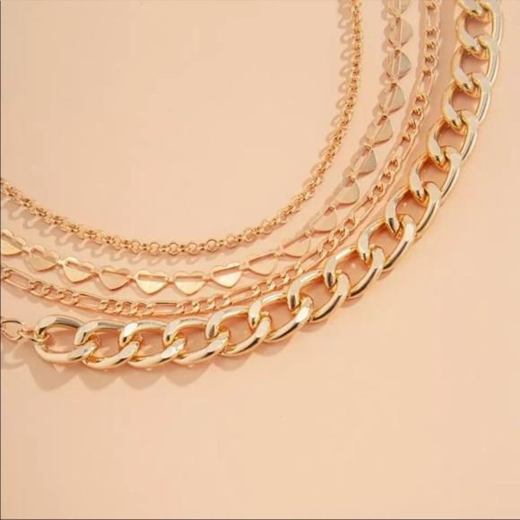 NEW 4 PCS/SET 18K GOLD CUBAN BRACELET, NICE BRACELET, CUTE BRACELET - Picture 6 of 6